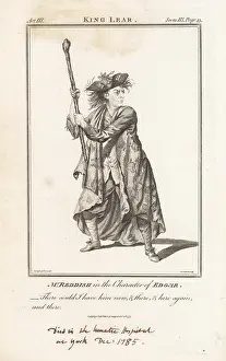John Bell: Samuel Reddish as Edgar in King Lear, 1767