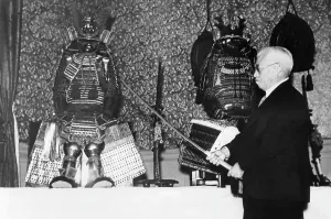 Examine: Samurai armor and sword, 1938