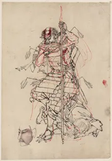 Preliminary: A samurai drinking sake