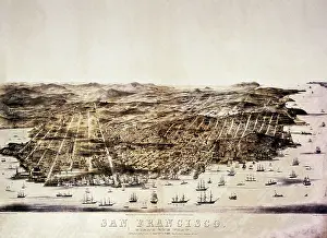 Calif: San Francisco, Bird's Eye View 1864