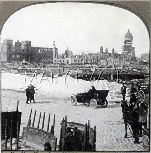 Moulder: San Francisco earthquake, with flour for distribution