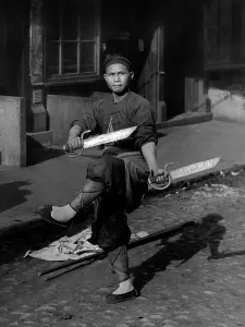 Genthe: San Francisco, the Sword Dancer, Chinatown, ?