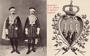 Marino: San Marino - Two guards in official state uniform