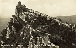 Marino: San Marino - The Second Tower and Castle Walls