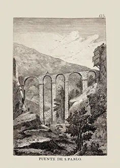 Instituto: San Pablo bridge over Huecar river in Cuenca