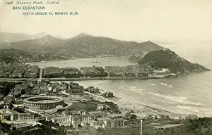 Bullring: San Sebastian, Bay of Biscay, Basque County, Spain