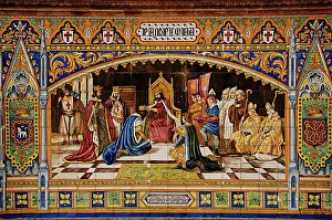 Crowned: Sancho III of Navarre distributing their kingdoms among thei