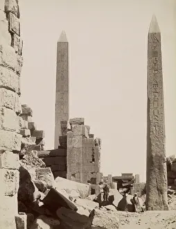 Obelisks: Sanctuary at Karnak, Egypt, 1880s