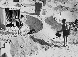 Vacationers: Sand castles, 1933