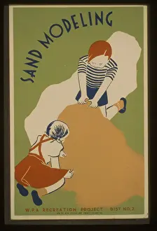 Modeling: Sand modeling WPA recreation project - Dist. no. 2