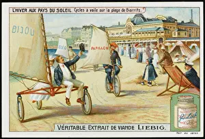 Biarritz: Sand Yachting - circa 1903