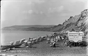 Tents: Sandown Beach Scene