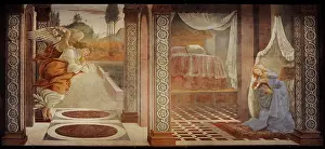 Annunciation: Sandro Botticelli (1445-1510). The Annunciation, 1481. Italy