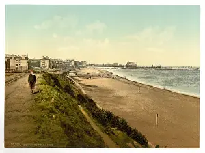 Lowestoft: The sands from Royal Hotel, Lowestoft, England
