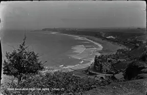Overcast: Sandsend from the Cliffs