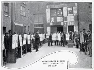 Advertisers: Sandwichmen in Ham Yard