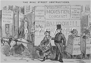 Obstructions: Sandwichmen and horse-drawn posters