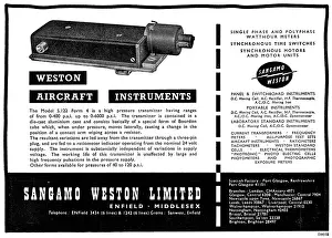 Sangamo: Sangamo Weston. Weston Aircraft Instruments