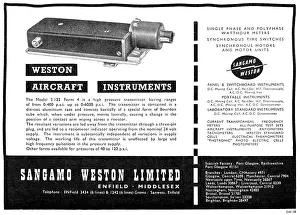 Sangamo: Sangamo Weston. Weston Aircraft Instruments