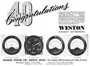 Sangamo: Sangamo Weston. Weston Aircraft Instruments