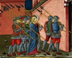 Lancers: After the Sanhedrin, Jesus is handed over to Pilate. Codex o