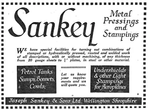 Sankey: Sankey Presswork For Aeroplanes