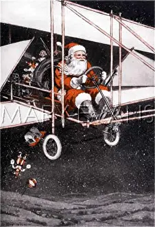 Exclaims: SANTA AIRBORNE