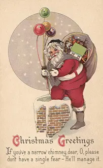 Santas: Santa with Balloons