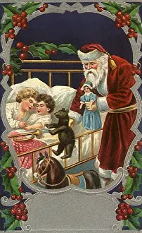 Bedside: Santa at Bedside of Sleeping Children