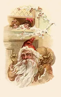 Peering: Santa in Brown