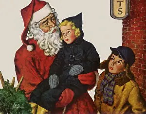 Comforts: Santa Comforts Girl