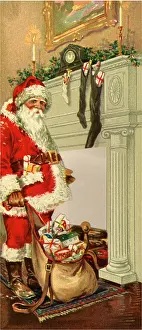 Plastered: Santa Delivering Toys