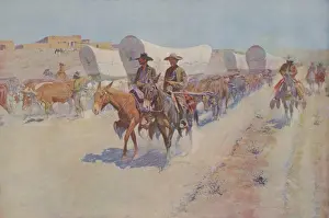 Photomechanical: THE SANTA FE TRADE, by Frederick Remington