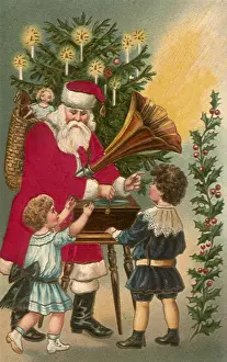 Gramaphone: Santa with Gramaphone