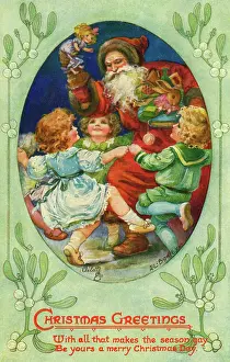 Bowley: Santa handing out gifts