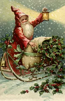 Spilling: Santa with Holly