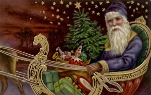 Laden: Santa in Laden Sleigh