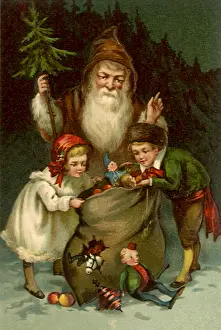 Peeking: Santa and Peeking Kids