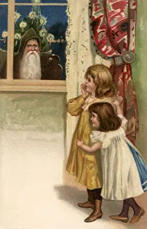Peeks: Santa Peeks in Window