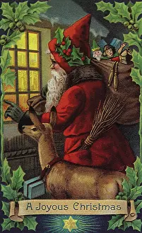 Reveals: Santa Peeks in Window from Outside
