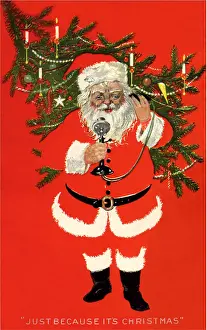 Santa on the Phone