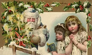 Approval: Santa and Praying Girls