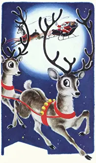 Yuletide: Santa and Reindeer