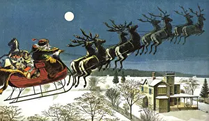 Nast: Santa on His Run