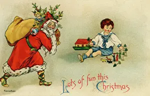 Sackful: Santa with sack of toys