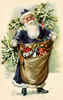 Brimming: Santa with Sack of Toys