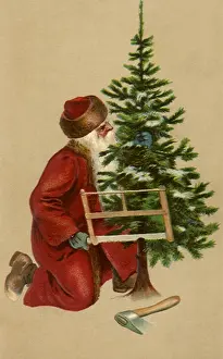 Sawing: Santa Saws Tree