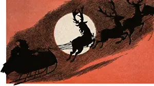 Santas: Santa in Silhouette