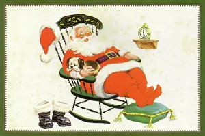 Propped: Santa Sleeping