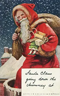 Descend: Santa Steps into Chimney